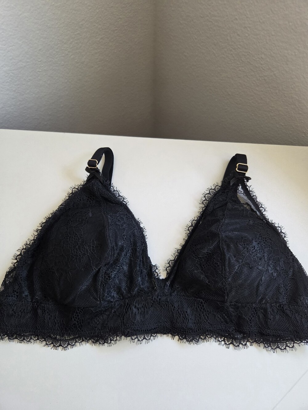 Auden Black Lace Bralette Large